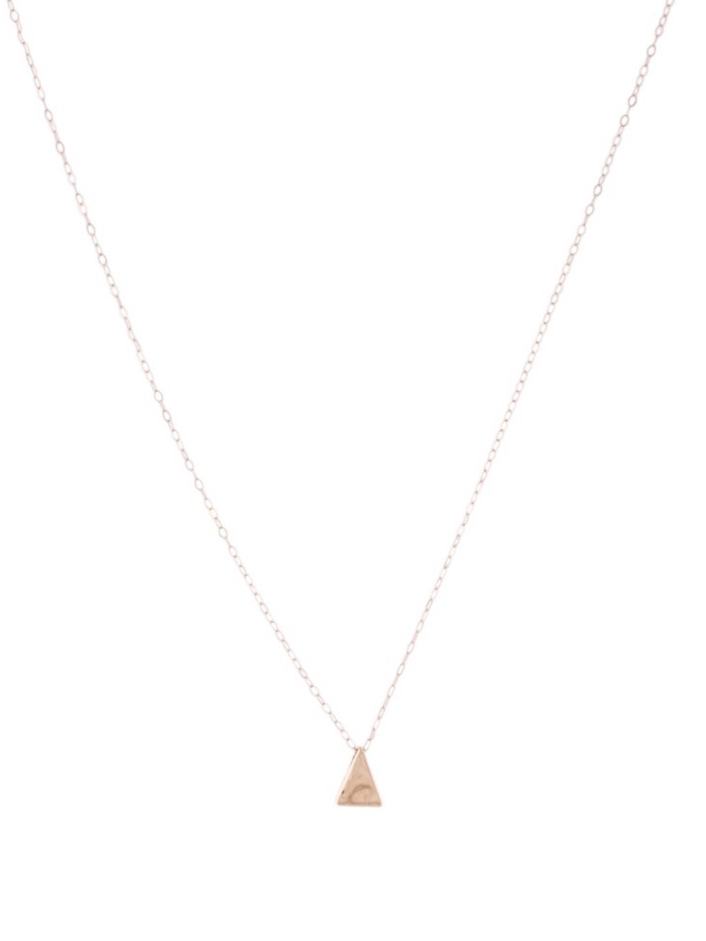 14k Triangle Necklace